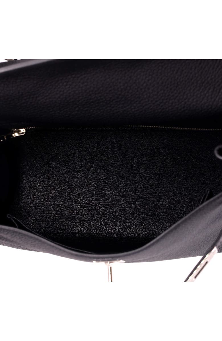 81034712 Kelly Handbag Black Togo with Palladium Hardware 25, Alternate, color, Noir