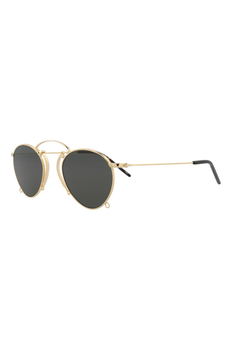 Novelty 48mm Round Sunglasses, Alternate, color, GOLD GOLD GREY