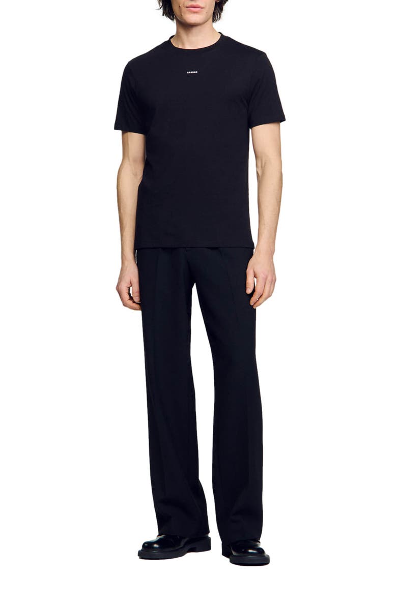 SANDRO Logo Cotton T-Shirt, Alternate, color, 