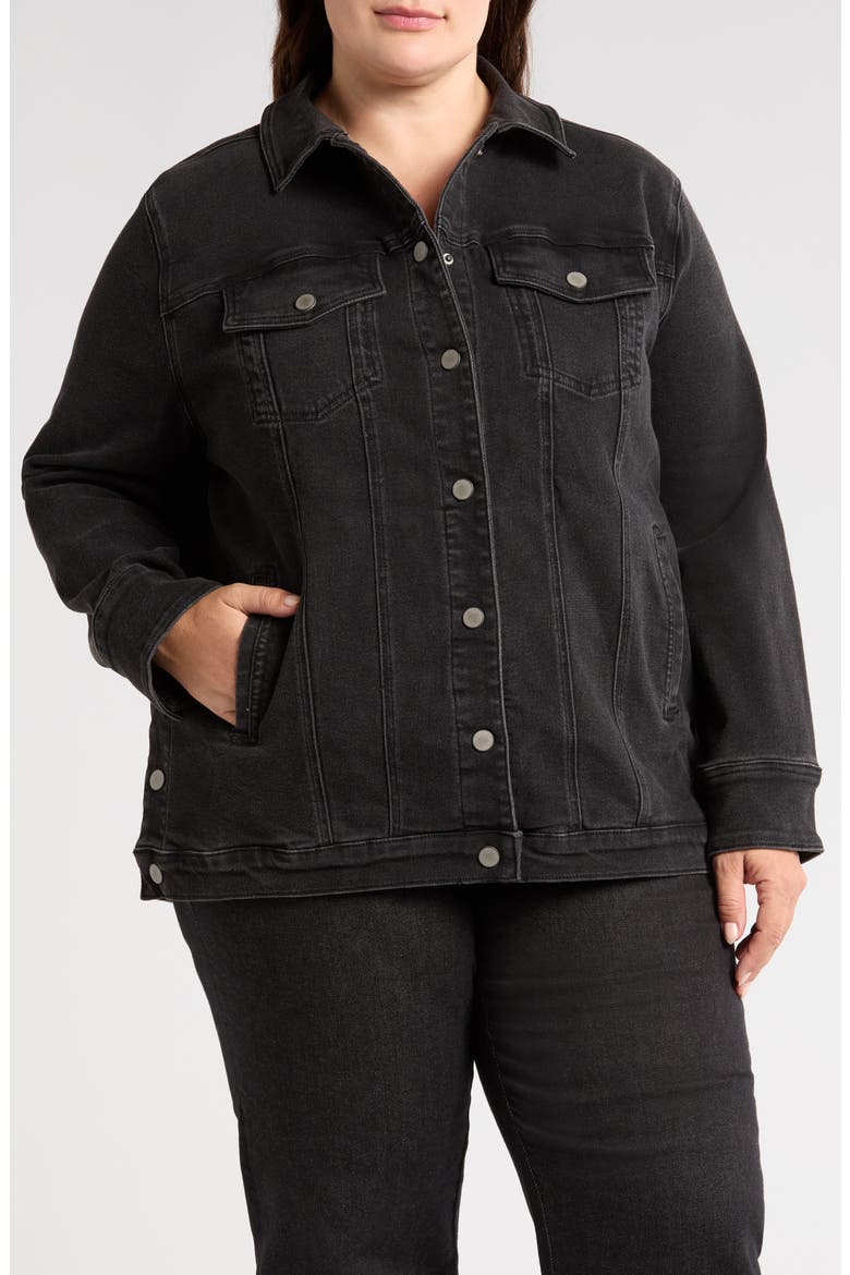 Denim Chore Jacket, Alternate, color, BROKEN BLACK