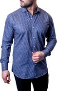 Maceoo Einstein Check Mate Contemporary Fit Button-Up Shirt