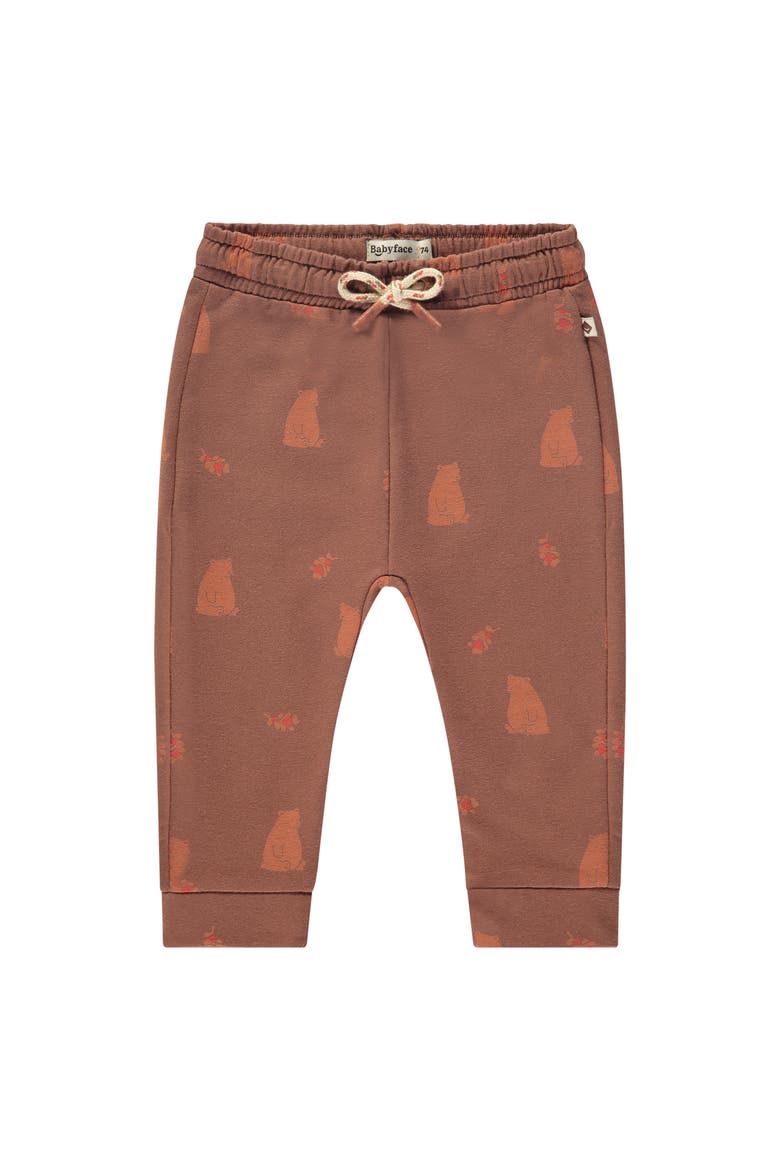 Allover Bear Print Sweatpant, Main, color, Wood
