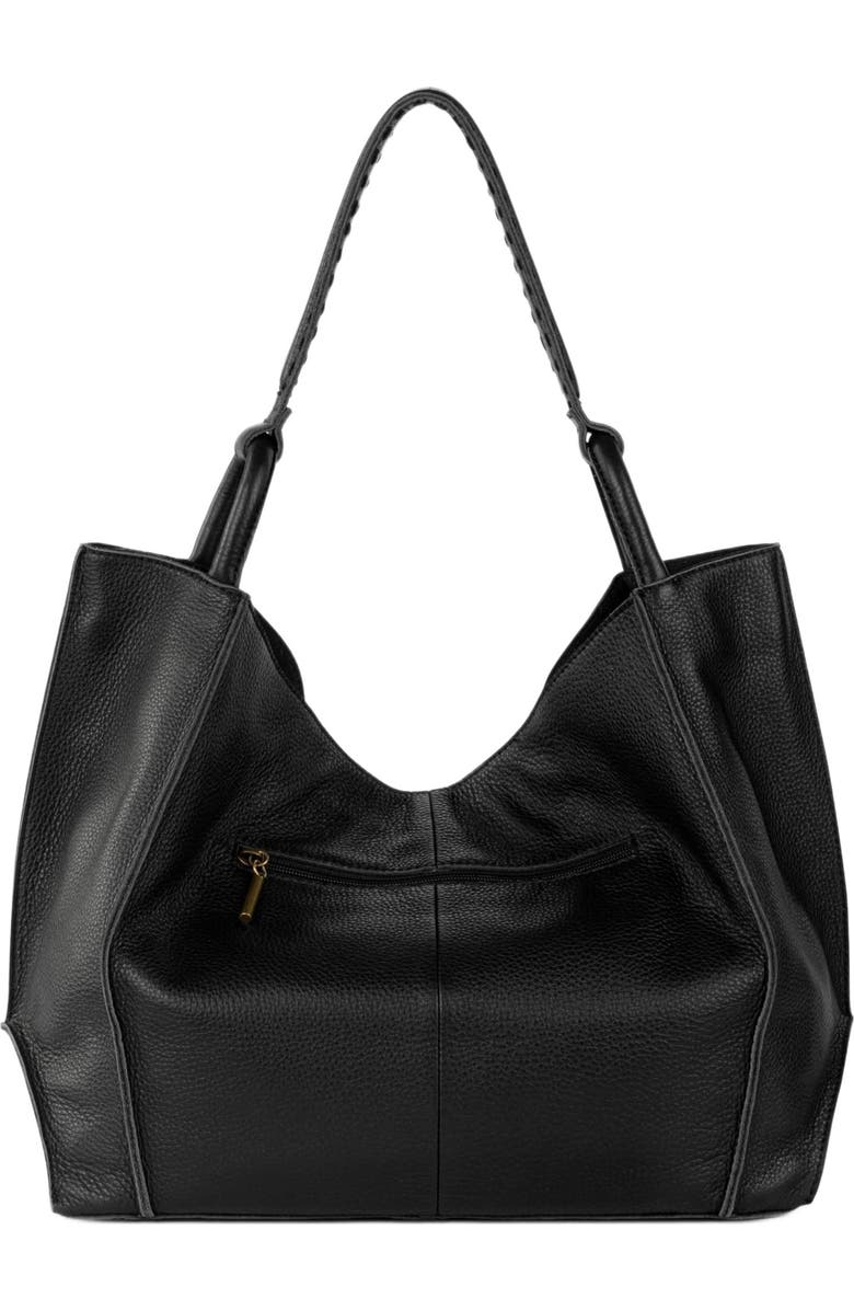 The Sak Los Feliz Large Tote Leather Bag, Alternate, color, Black Pebble