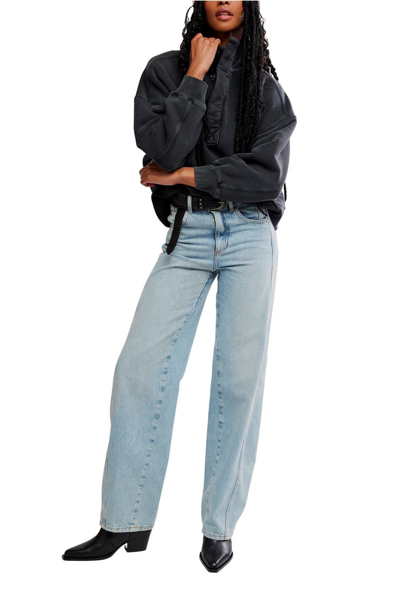 Timeless Cotton Blend Pullover, Alternate, color, BLACK
