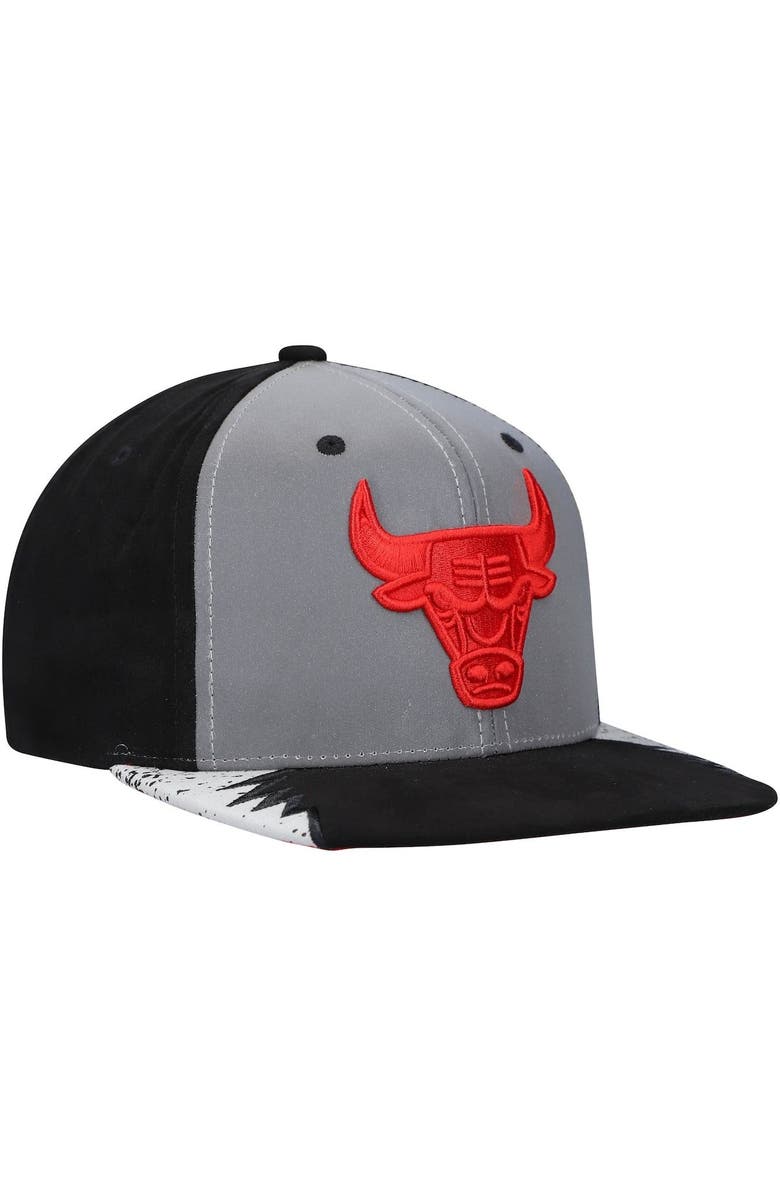 Mitchell & Ness Men's Mitchell & Ness Silver/Gray Chicago Bulls Day 5 Snapback Hat, Alternate, color, 