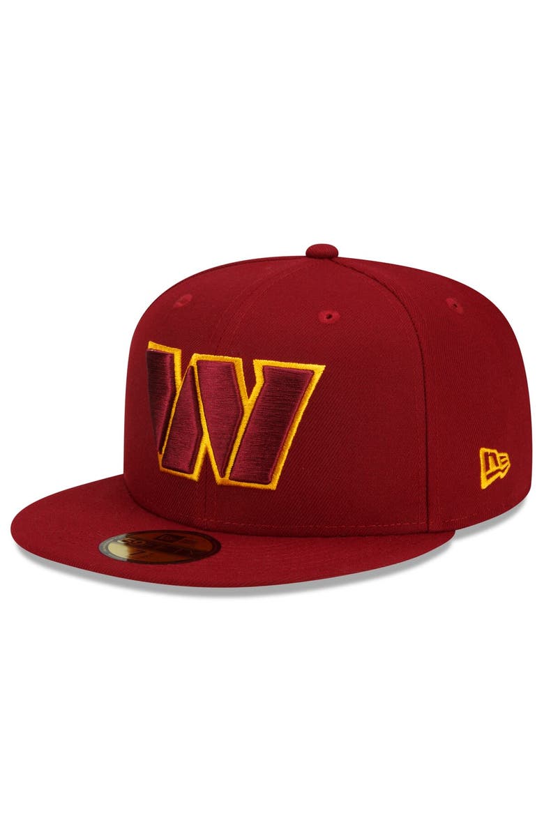 New Era Men's New Era Burgundy Washington Commanders Team Basic 59FIFTY Fitted Hat, Alternate, color, Burgundy