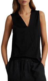 Reiss Mira Sleeveless Wool & Cashmere Top