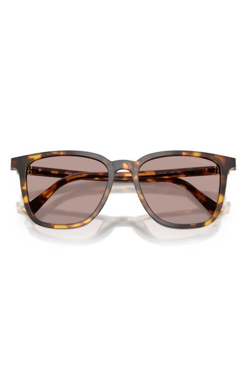 Miu Miu Woman Sunglass Mu B03s In Brown