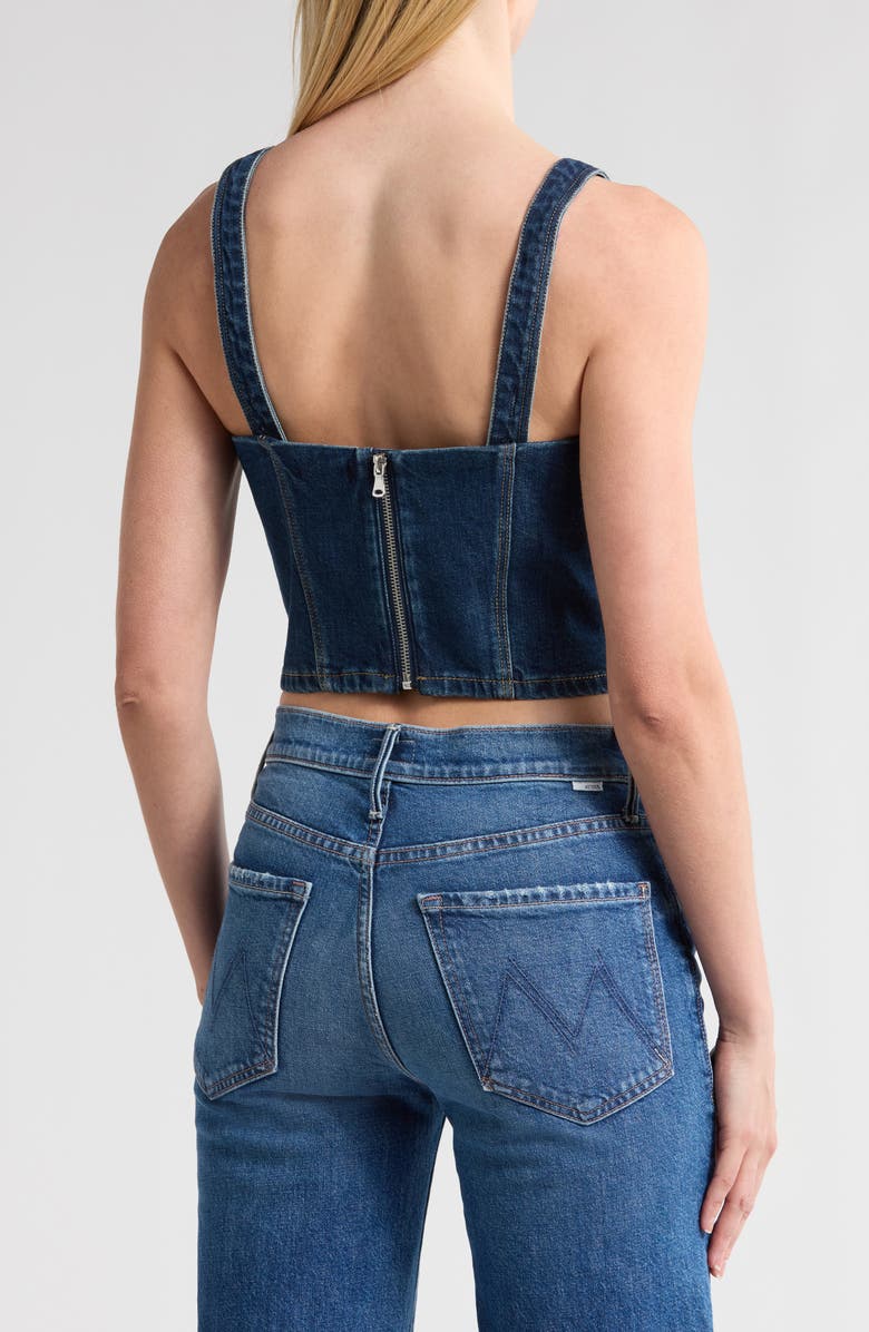 PAIGE Guilia Denim Crop Top, Alternate, color, Sketchbook