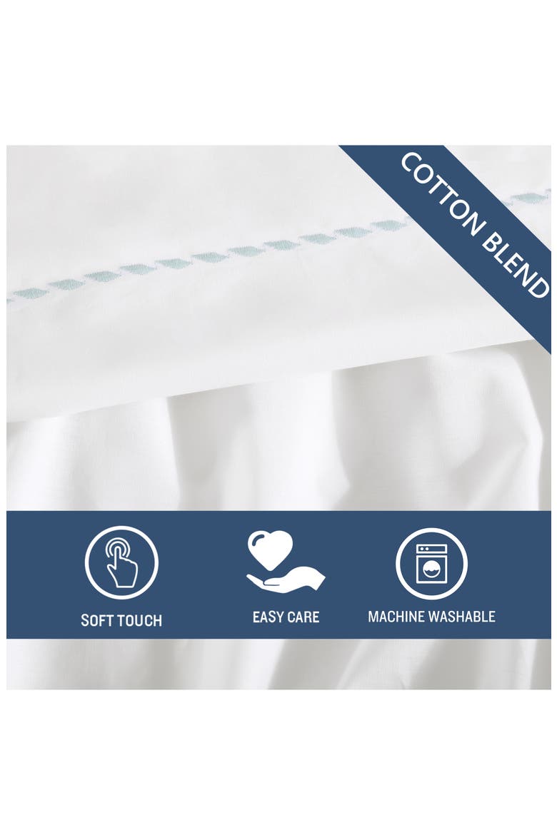 Solid Percale Cotton Sheet Set, Alternate, color, OCEAN GREEN