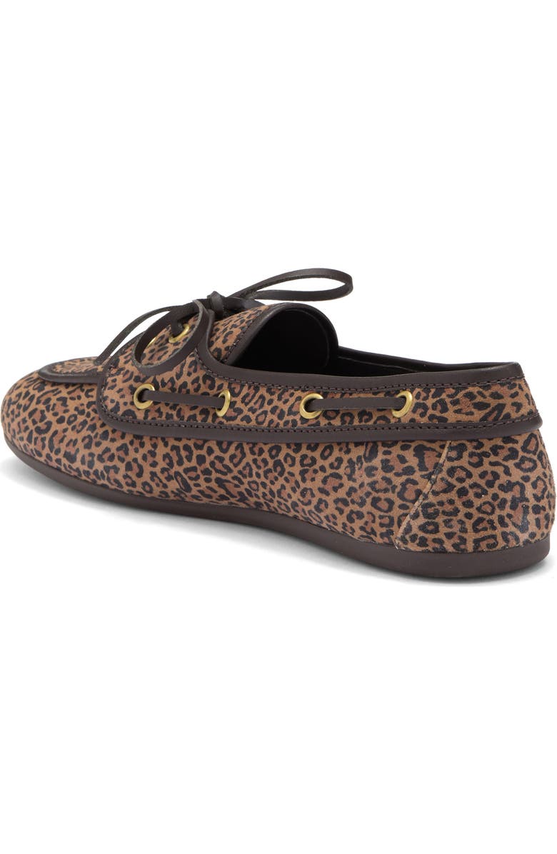 Jeffrey Campbell Boast Boat Shoe, Alternate, color, Tan Black Cheetah Suede