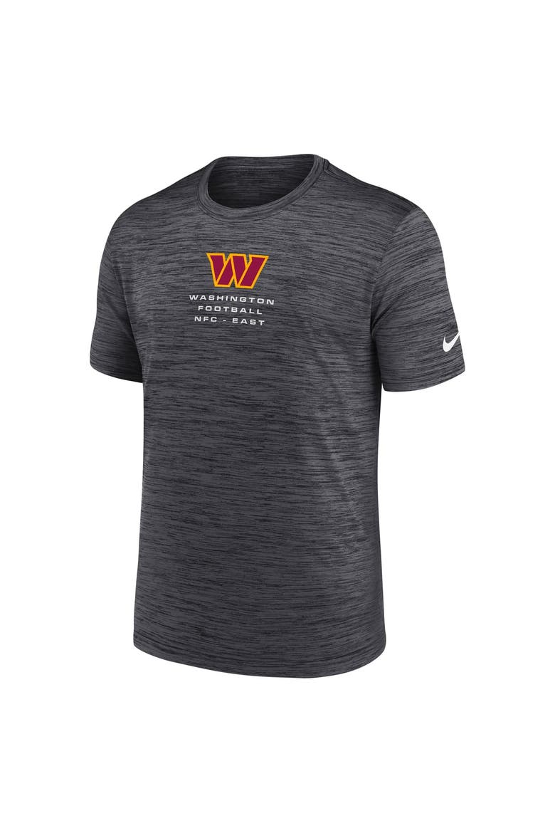 Men's Nike Anthracite Washington Commanders Velocity Ball Carrier Dri-FIT T-Shirt, Alternate, color, Anthracite