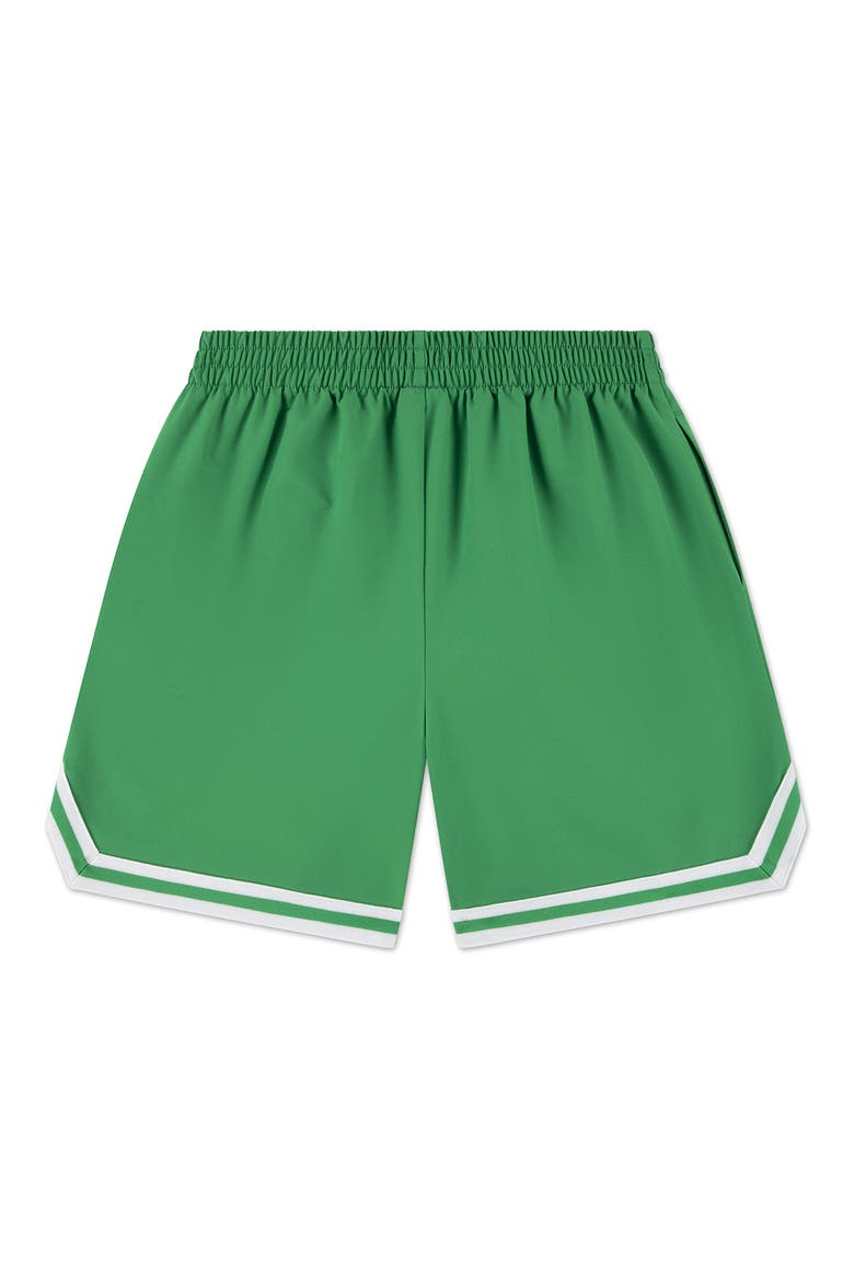Kids' Jumpman Woven Taping Shorts, Alternate, color, LUCKY GREEN