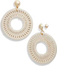 Nordstrom Cord Wrapped Statement Drop Earrings