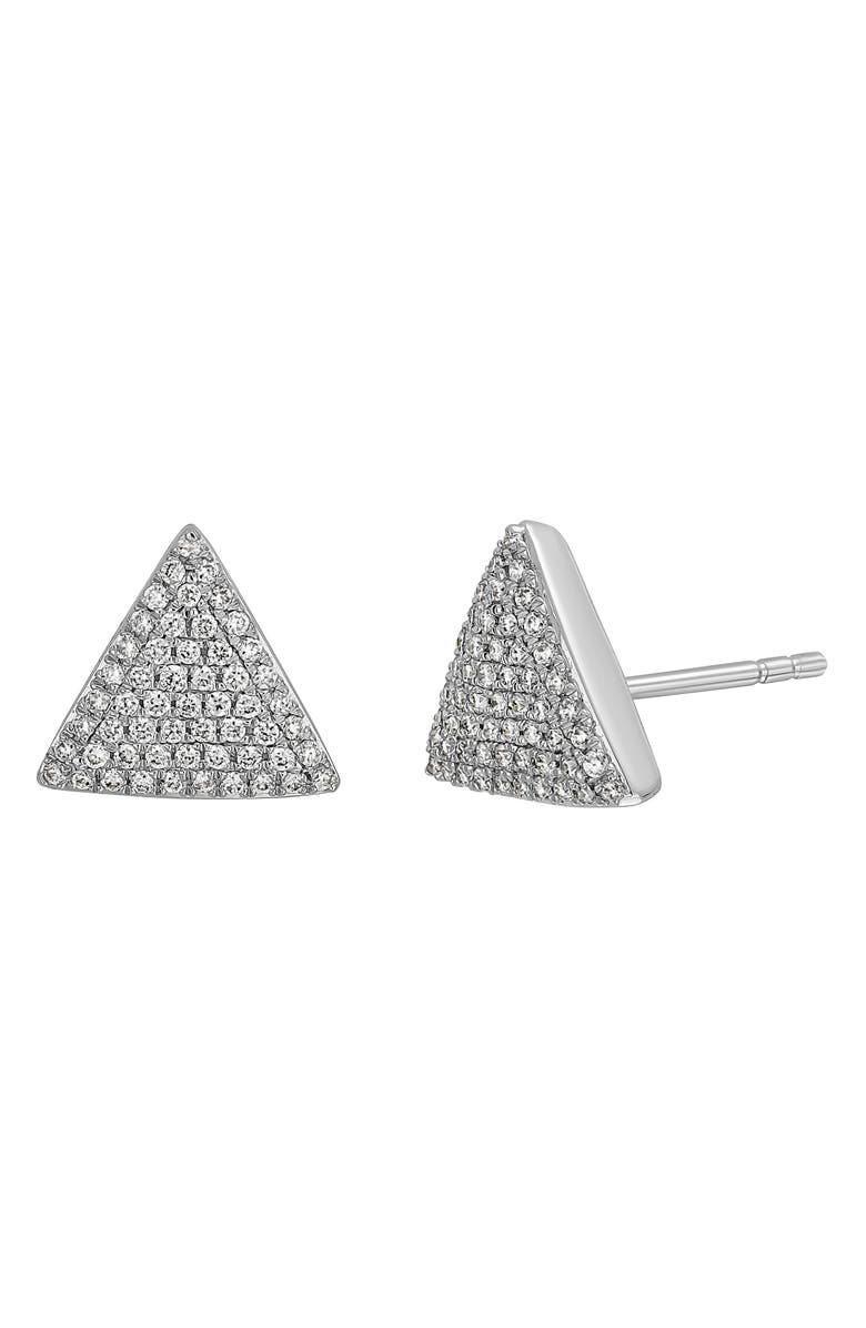 Bony Levy 18K Gold Prism Diamond Stud Earrings - 0.26ct, Main, color, 18K White Gold