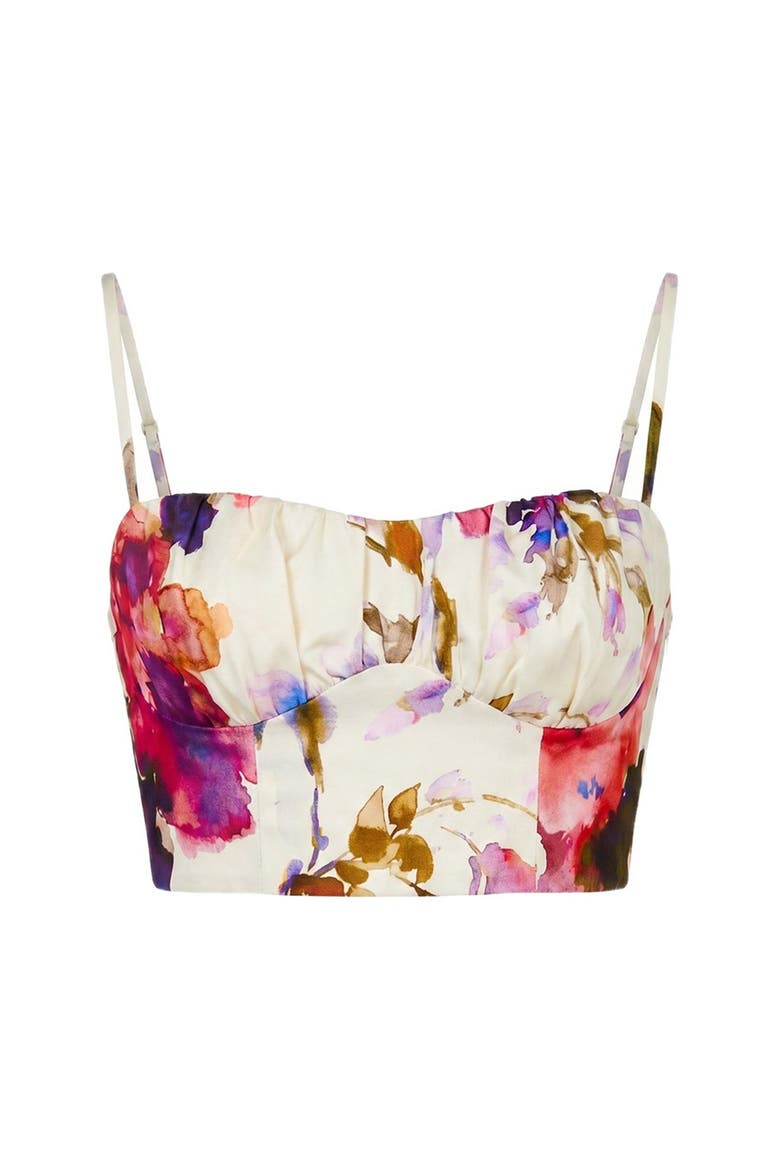 Yulia Top, Alternate, color, Watercolor Flora