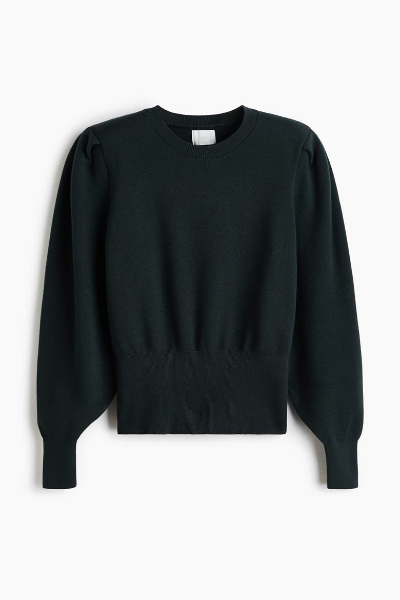 Shoulder-pad Top, Alternate, color, Dark green