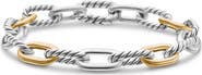 David Yurman Madison® Sterling Silver & 18K Yellow Gold Chain Bracelet, 8.5mm