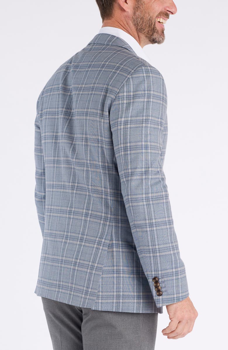 CRICKETEER Plaid Wool Blend Sport Coat, Alternate, color, Grey