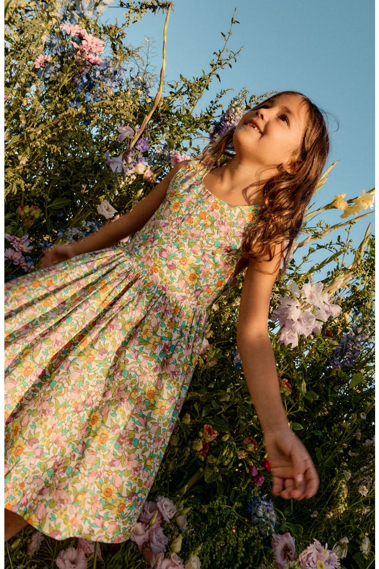 mini boden flower dress Gathered Woven Dress - Multi Florabunda
