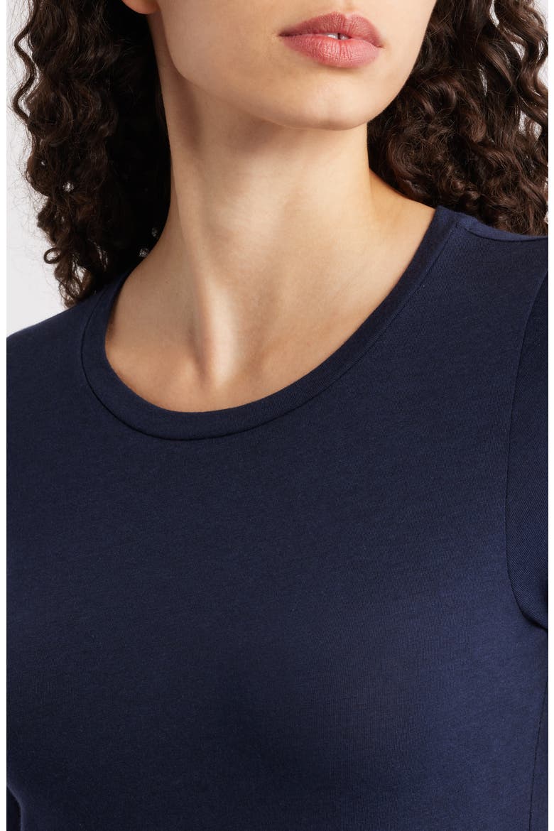 Stretch Organic Cotton Blend T-Shirt, Alternate, color, INK