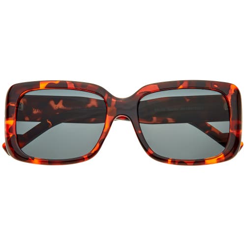 Shop Bertha Wendy Polarized Sunglasses In Tortoise/black