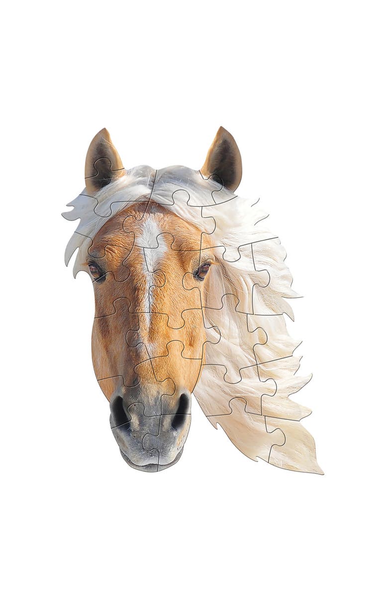 Madd Capp I Am Horse 24 Piece Animal Head Shaped Puzzle, Alternate, color, Multicolored