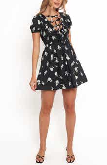 Petal & Pup Winny Smocked Tie Front Minidress