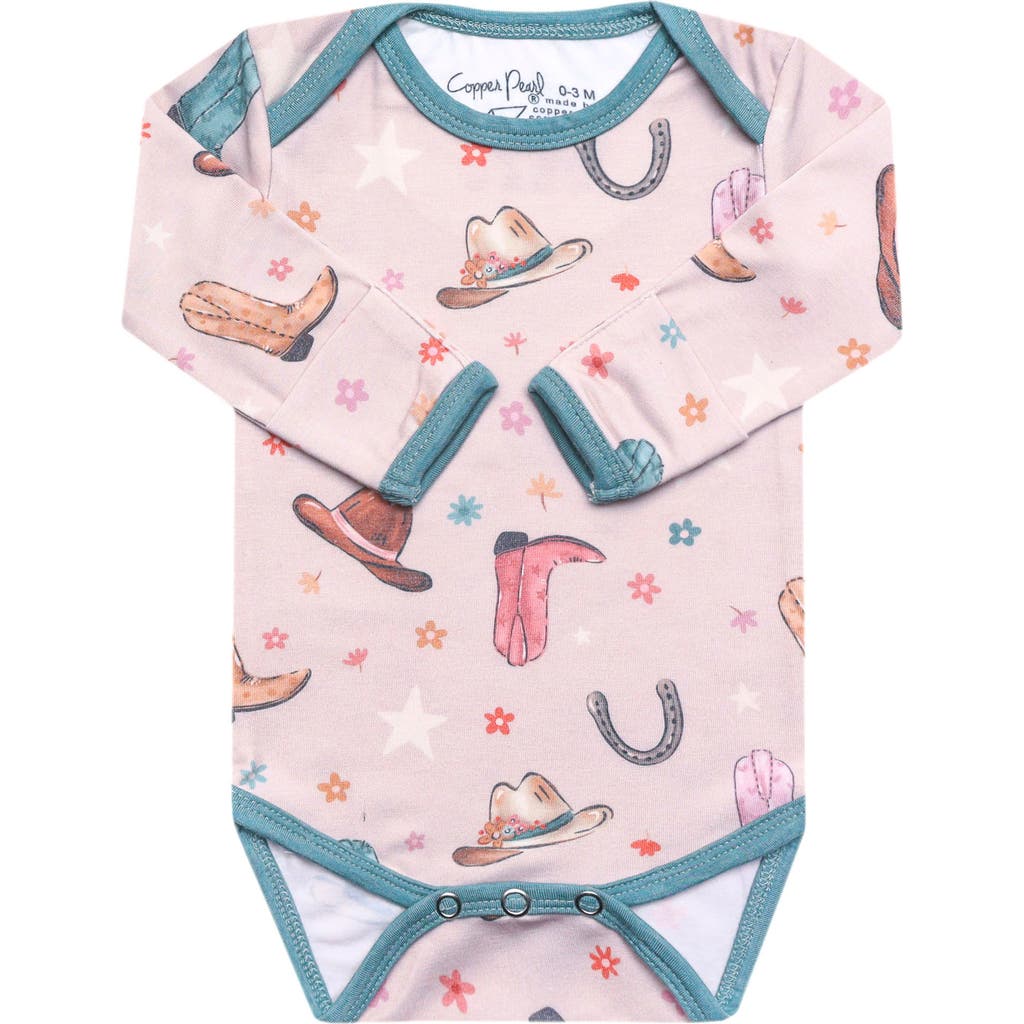 Copper Pearl Cheyenne Long Sleeve Bodysuit In Pink