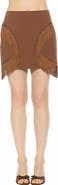 Alexia Admor Lior Fringe Grommet Mini Skirt