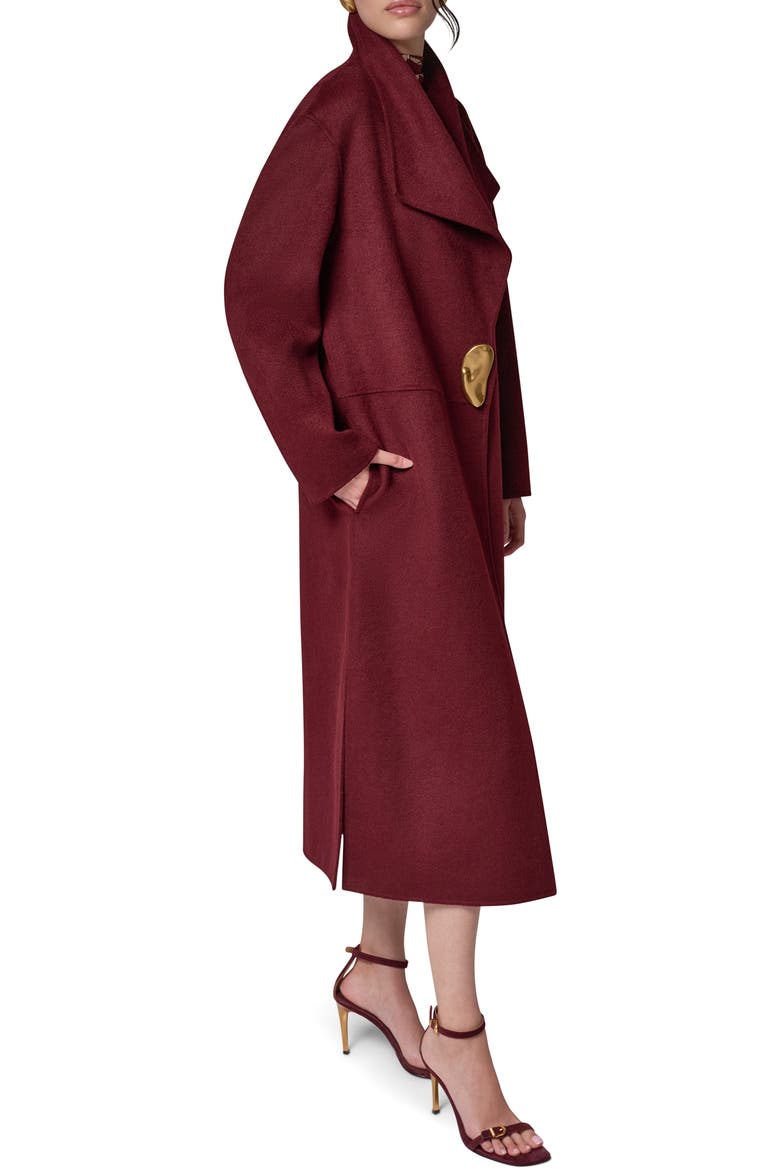 Longline Coat, Alternate, color, BLK CHERRY