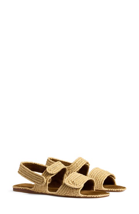 Boden Raffia Slingback Sandal (Women)