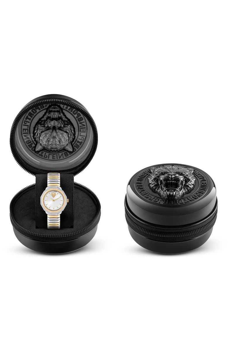 PLEIN SPORT Dynasty Two-Tone Bracelet Watch, 37mm, Alternate, color, Two Tone