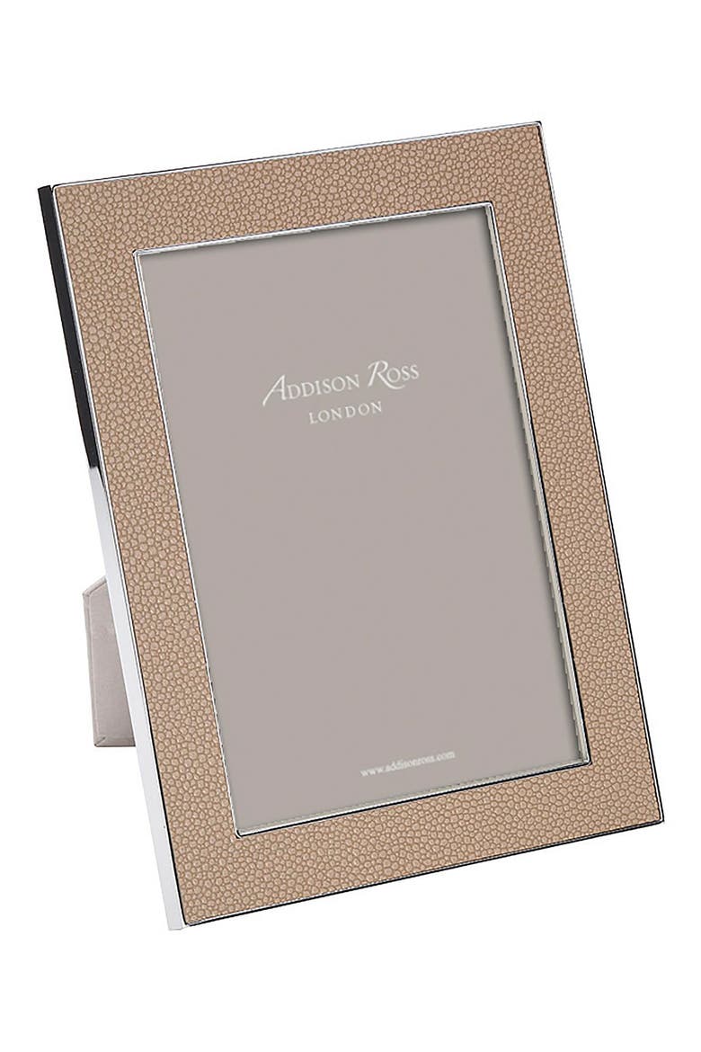 Faux Shagreen Picture Frame, Main, color, BEIGE
