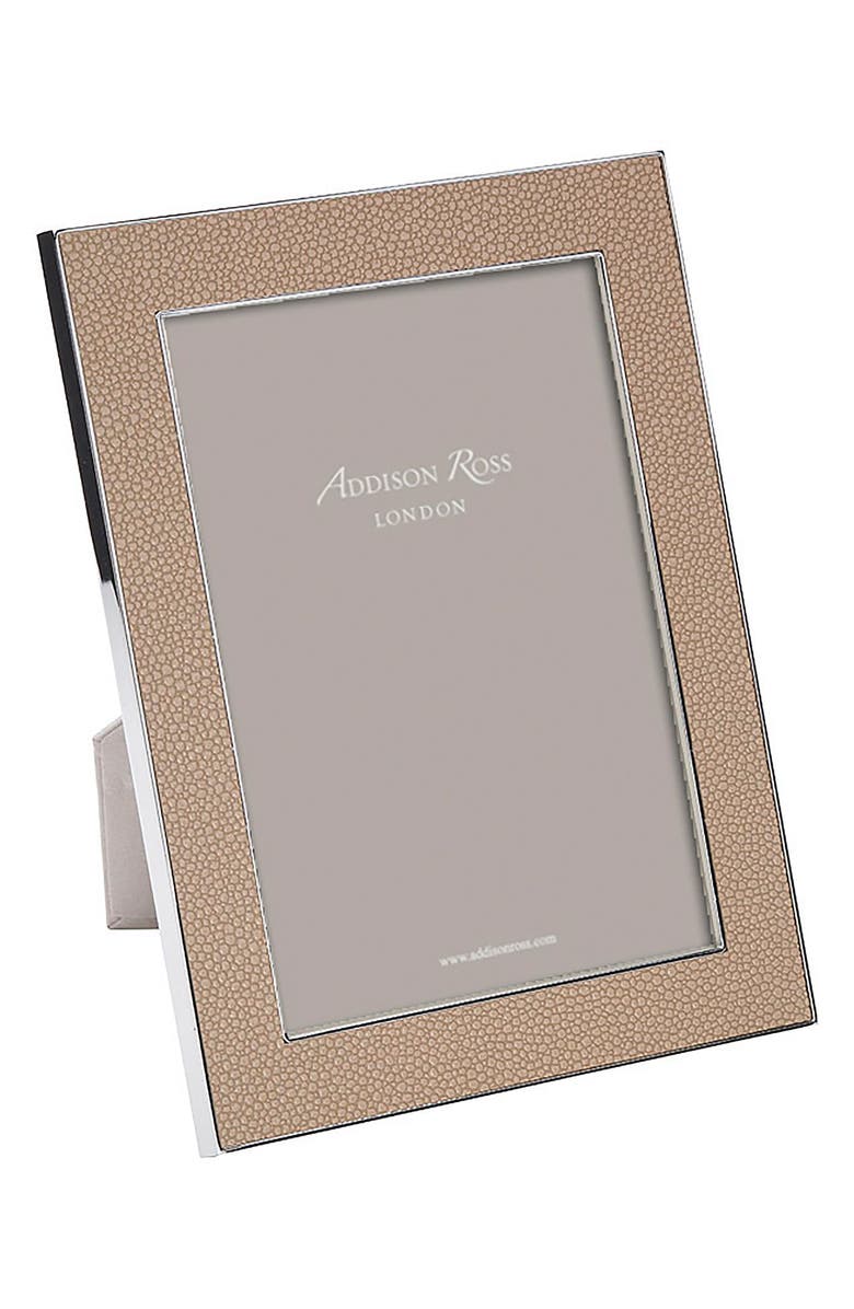 Addison Ross London Faux Shagreen Picture Frame, Main, color, Beige