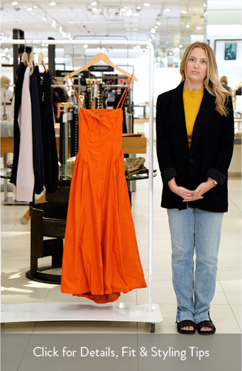 Destene Back Cutout Fit & Flare Maxi Dress, sales video thumbnail