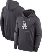 Nike Men's Nike Anthracite Los Angeles Dodgers Therma-FIT Hoodie