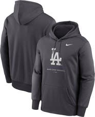 Nike Men's Nike Anthracite Los Angeles Dodgers Therma-FIT Hoodie