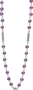 LAGOS Caviar Icon Amethyst Bead Necklace