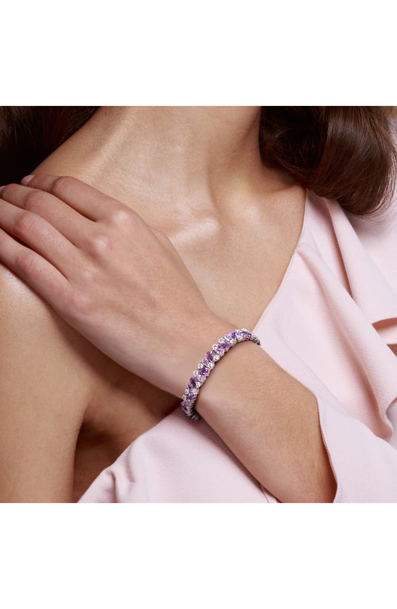 Julianna B. Amethyst & Lab-Created White Sapphire Bracelet, Alternate, color, Amethyst