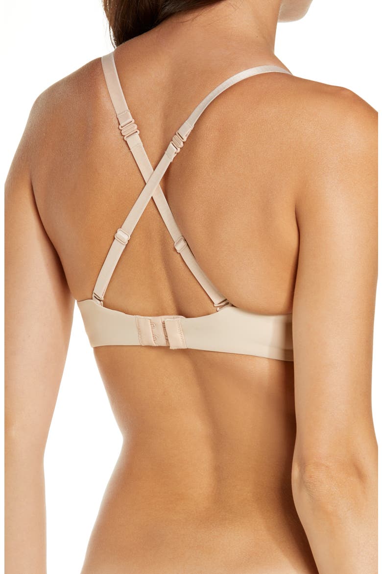 Multiposition Unlined Bra, Alternate, color, PEAU ROSE
