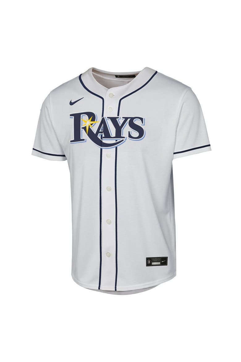 Youth Nike Junior Caminero White Tampa Bay Rays Home Replica Player Jersey, Alternate, color, White