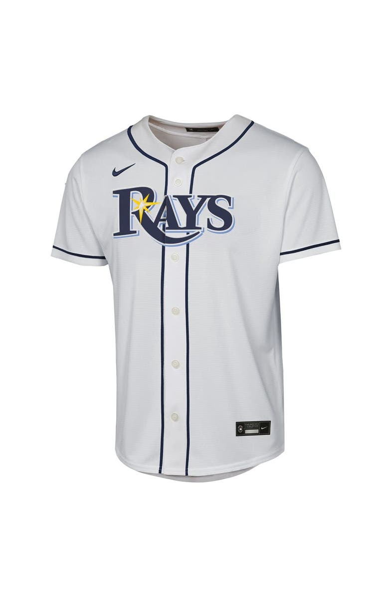 Nike Youth Nike Junior Caminero White Tampa Bay Rays Home Replica Player Jersey, Alternate, color, White