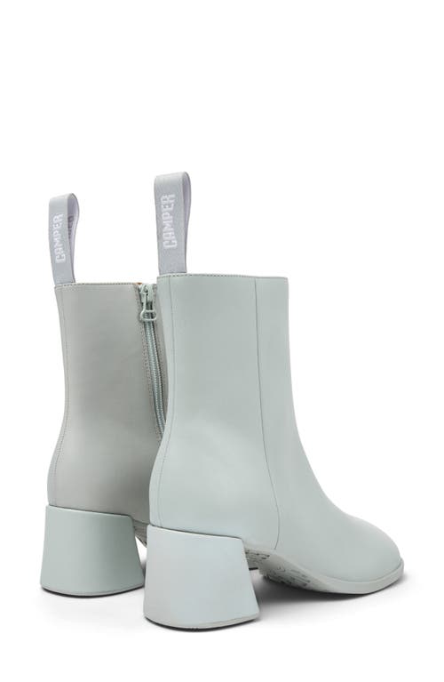 Camper Leather Zip-fastening Block-heel Boots In Gray