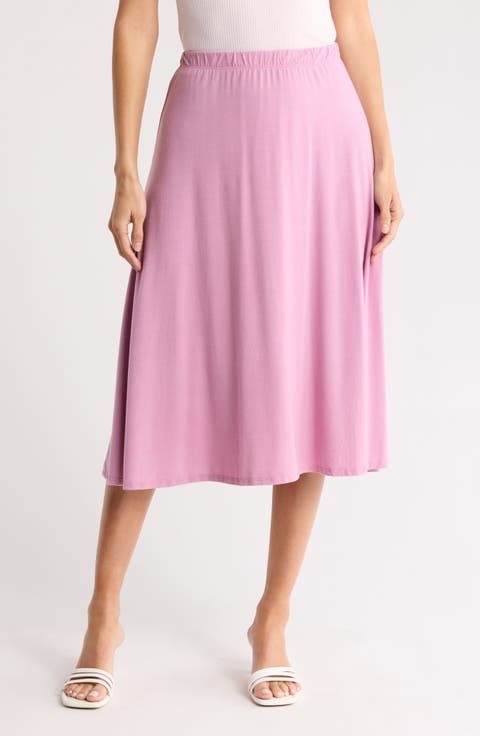Flared Midi Skirt