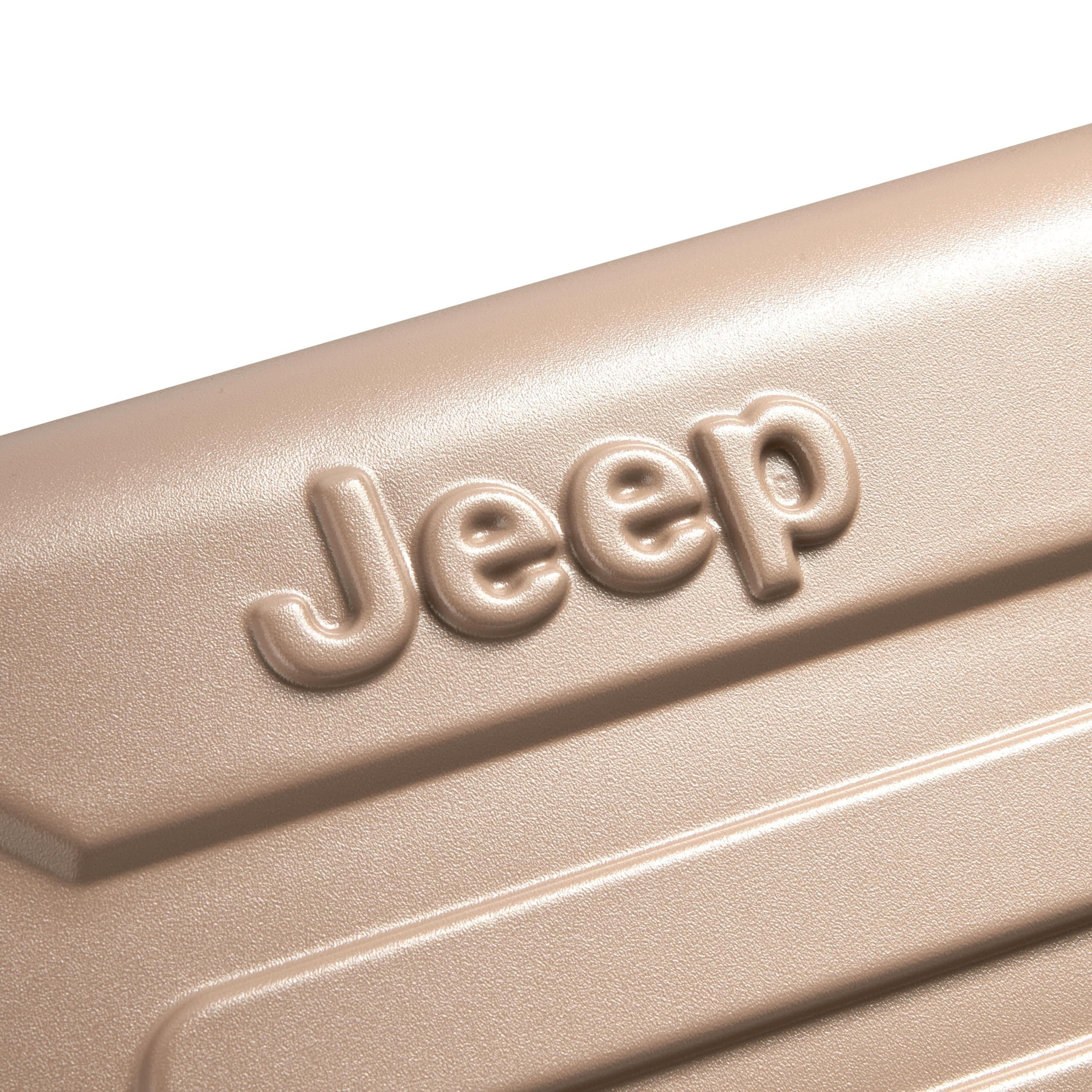 JEEP JH004C Carry-On 20 Inch Hardside Expandable Luggage with Spinner Wheels, Alternate, color, Beige