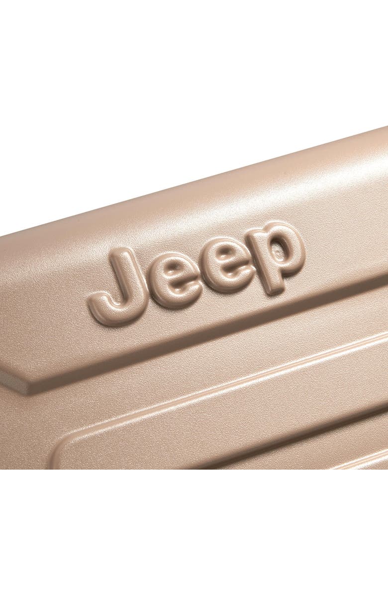 JEEP JH004C Carry-On 20 Inch Hardside Expandable Luggage with Spinner Wheels, Alternate, color, Beige