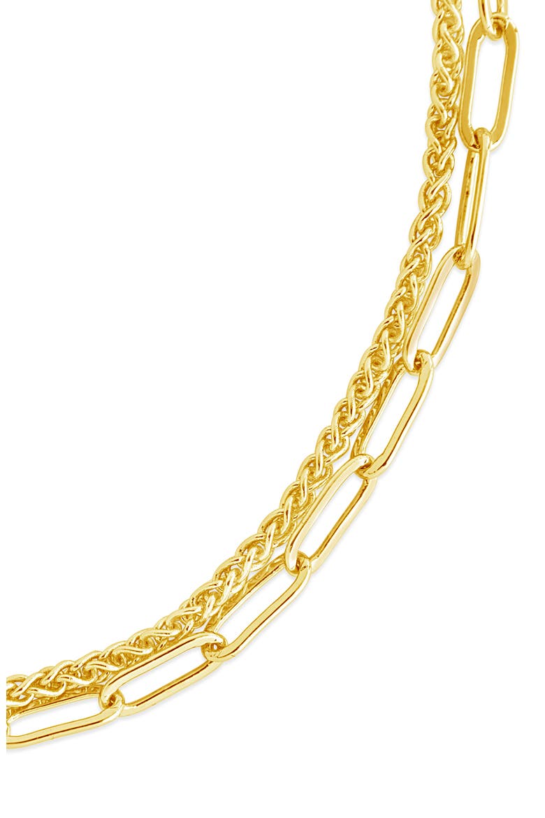 Emery Layered Chain Bracelet, Alternate, color, GOLD