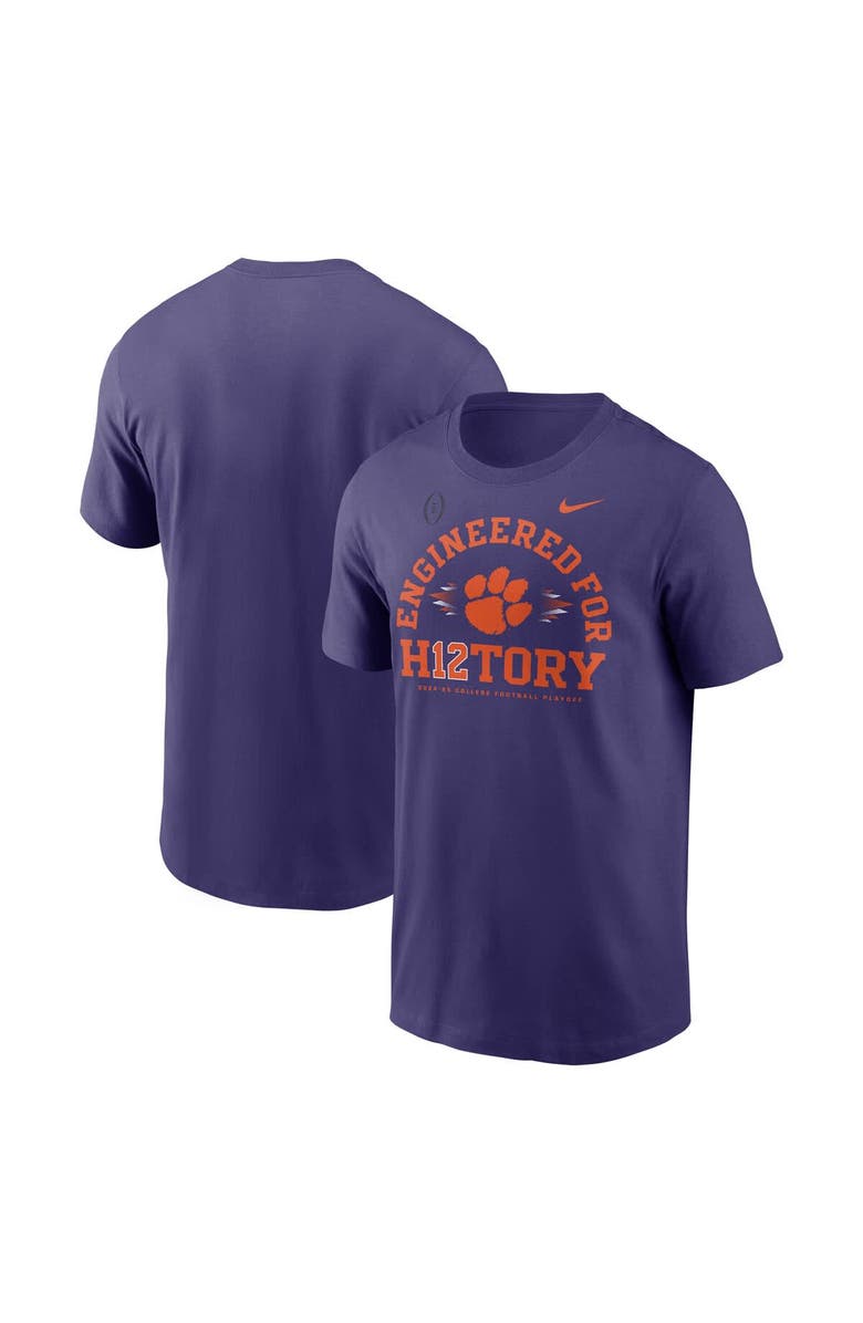 Nike Men's Nike Purple Clemson Tigers 2024 College Football Playoff Engineered for History T-Shirt, Main, color,