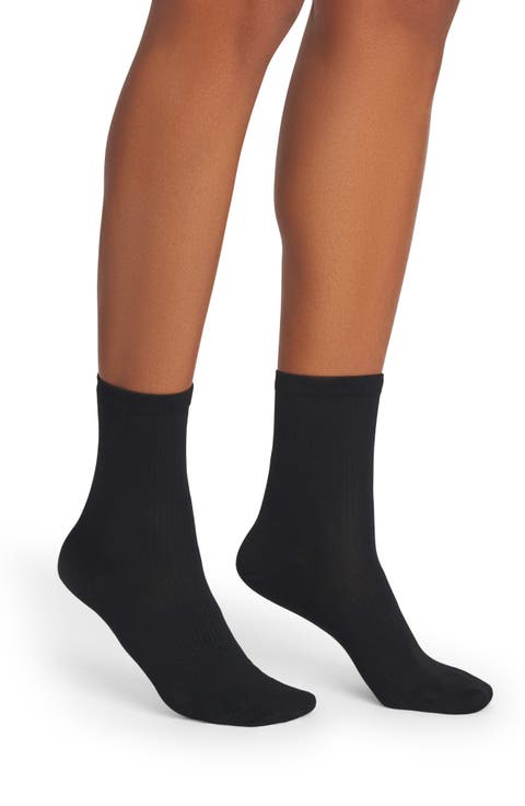 Featherweight Rib Quarter Socks